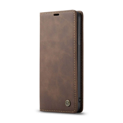 CASEME Vintage Leather Wallet  Holder Apple phone case - www.Shopthatapp.com