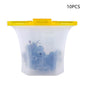 10pcs Kitchen Refrigerator Silicone Food Storage Bag - www.Shopthatapp.com