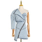 Street Fashion One shoulder Denim Mini Jeans hip dress - www.Shopthatapp.com