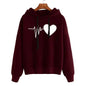 Unisex Heart Print Streetwear Hoodies sweatshirt Pullover Long Sleeve Clothes - www.Shopthatapp.com