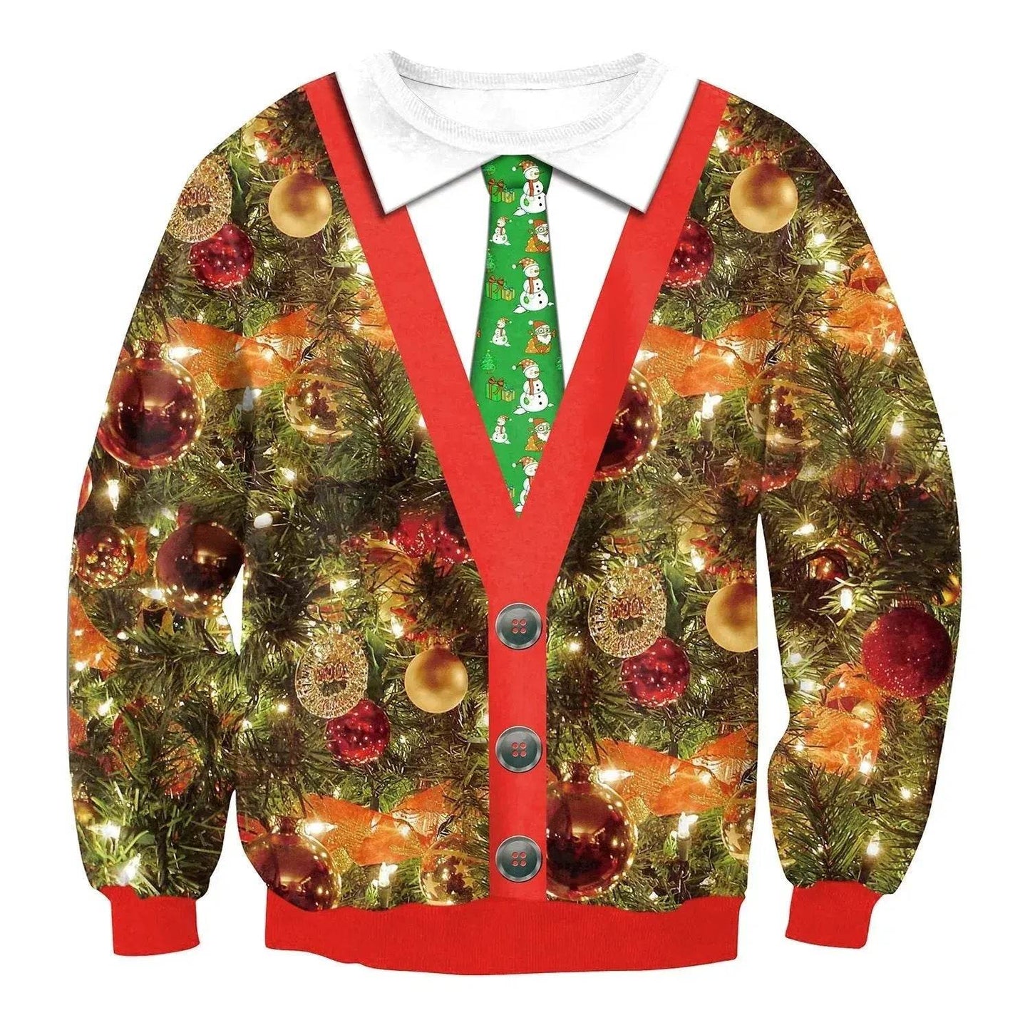 Autumn Winter Fashion Ugly Christmas Sweater Santa Elf Funny Pullover Womens Mens Print Sweaters Tops Clothing - www.Shopthatapp.com