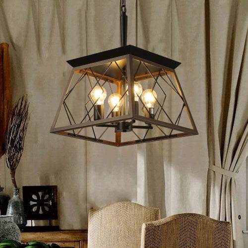 Farmhouse Chandelier 4 Lights Vintage Antique Chandelier Lamps -no Bulb - www.Shopthatapp.com