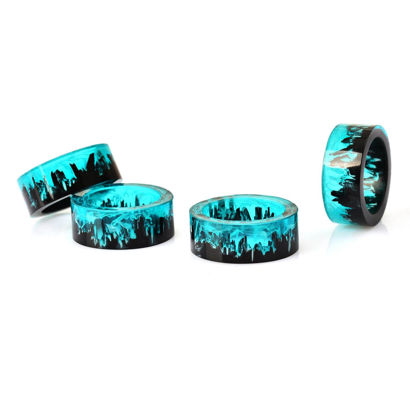 Blue Magic Magic Forest Small  Diy Handmade Resin Ring - www.Shopthatapp.com