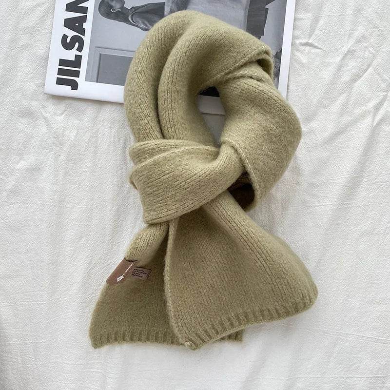 Women's Sweet Version Fleece Solid Scarf Autumn And Winter - www.Shopthatapp.com