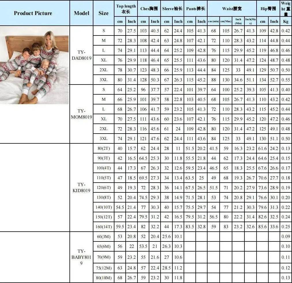 European And American Christmas Homewear Family Set Pajamas - www.Shopthatapp.com