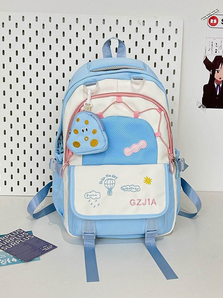 Contrast Colour School Bag – Spacious & Easy Carry - www.Shopthatapp.com