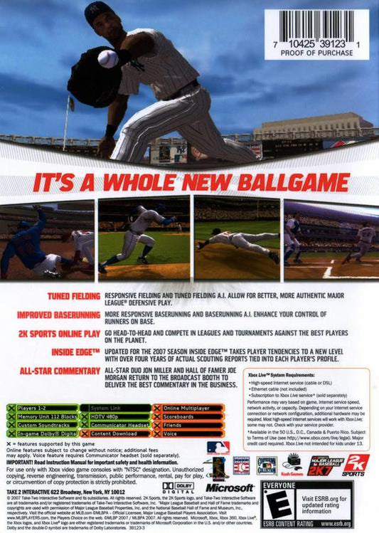 Major League Baseball 2K7 (usagé) - www.Shopthatapp.com