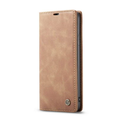 CASEME Vintage Leather Wallet  Holder Apple phone case - www.Shopthatapp.com