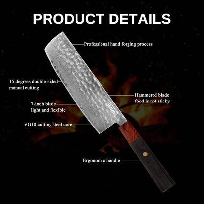 Hand-Hammered Sharp Japanese Professional Chef Knives - www.Shopthatapp.com