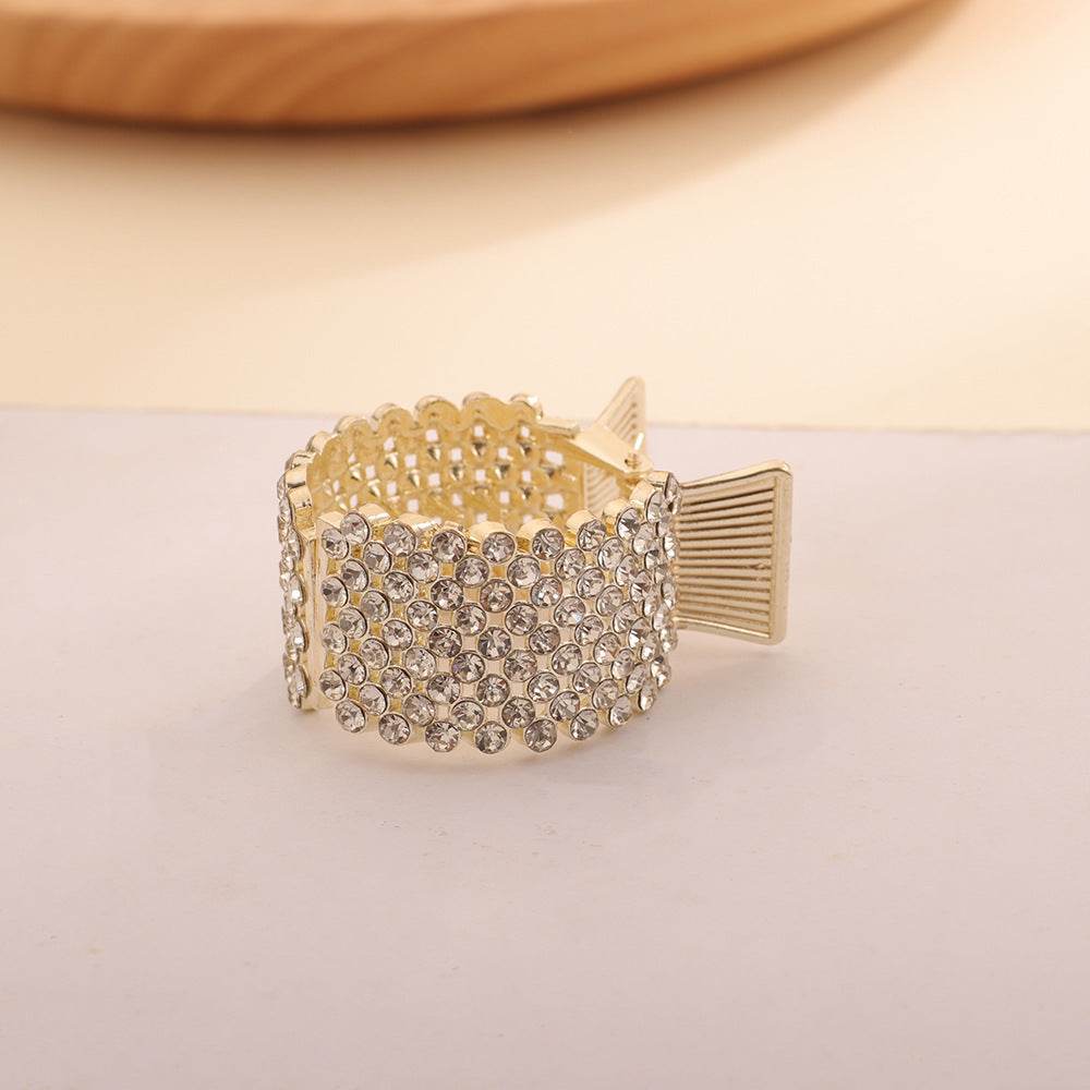 Decorative Ponytail Hair Clip Pearl Rhinestone Claw Clip - www.Shopthatapp.com