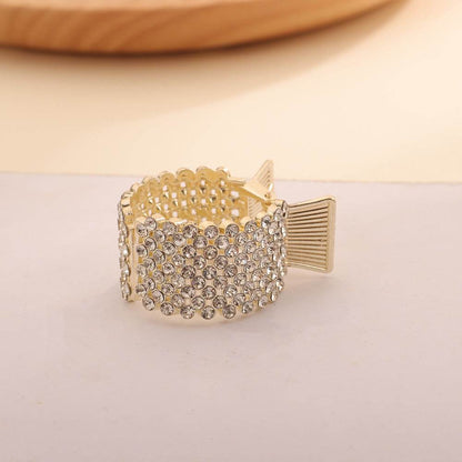 Decorative Ponytail Hair Clip Pearl Rhinestone Claw Clip - www.Shopthatapp.com