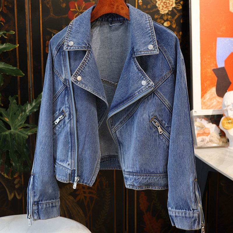 Long Denim Jacket Casual Japanese Korean Style - www.Shopthatapp.com
