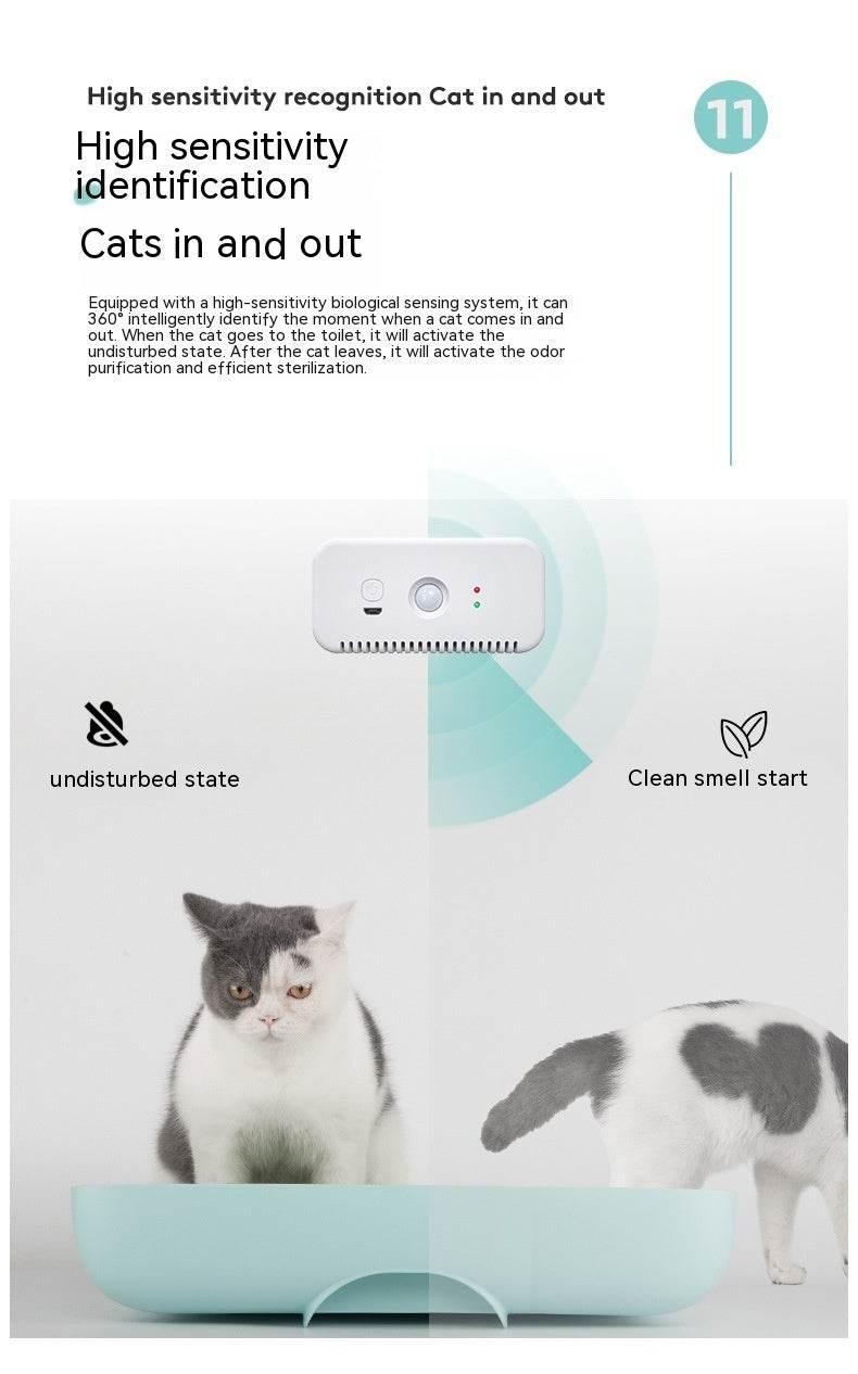 Smart Cat Litter Box Pet Deodorizer Pet Air Purifier - www.Shopthatapp.com