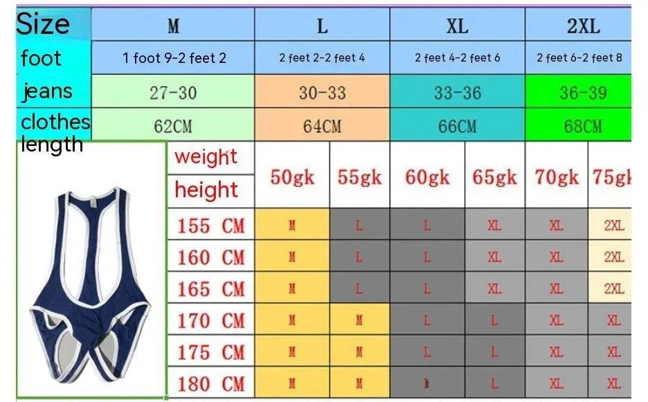 Men's Mesh Breathable One-piece Underwear Bodysuit thong Vest Pants - www.Shopthatapp.com