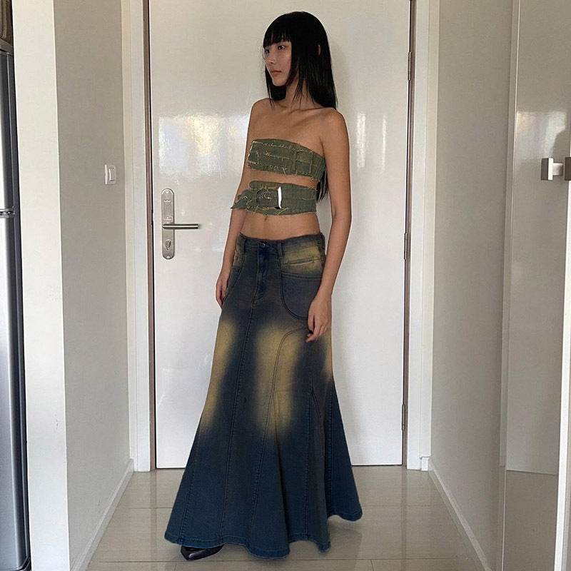 Women's Fashion Personality Denim Skirt - www.Shopthatapp.com