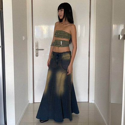 Women's Fashion Personality Denim Skirt - www.Shopthatapp.com