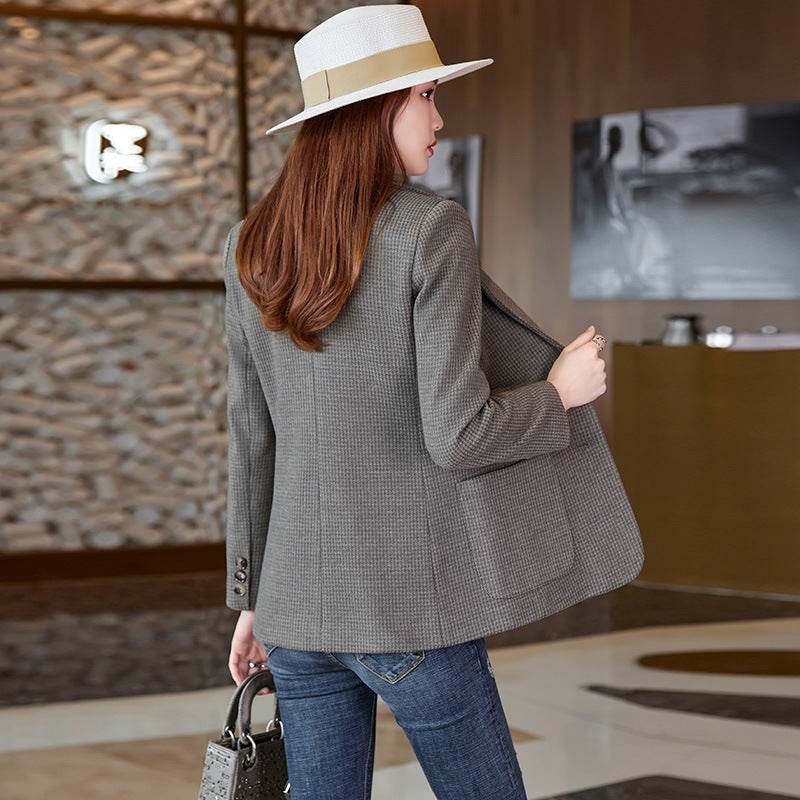 Professional office Business Tweed Blazer Women - www.Shopthatapp.com
