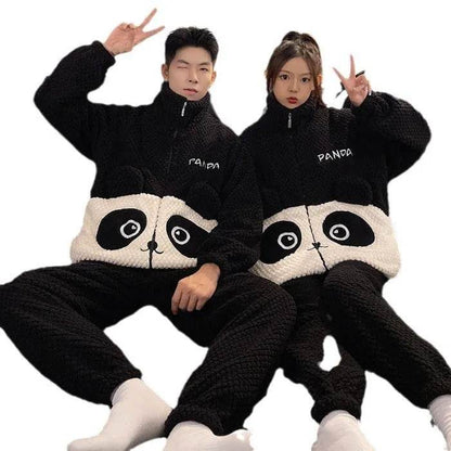 Fashion Casual Embossed Velvet Couple Pajamas - www.Shopthatapp.com