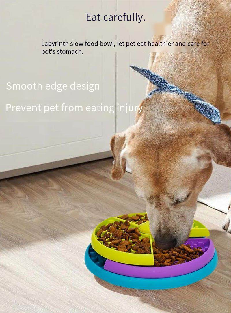 3 Layer Pet Dog Slow Feeder Bowl Anti Choking Puzzle feeder for Dog - www.Shopthatapp.com