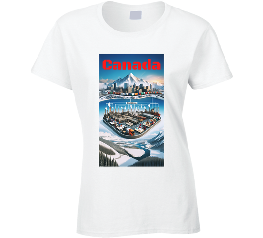 Produce Create Distribute In Canada Ladies T Shirt