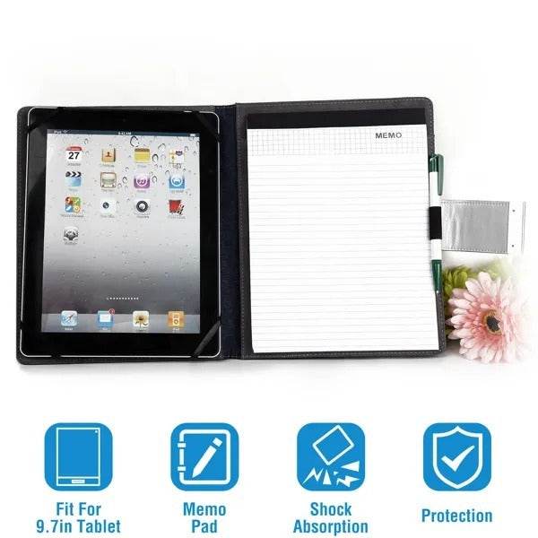Tablet PC Protector Organizer Case For 9.7in Tablets Business Tablet Portfolio With Notepad Paper - www.Shopthatapp.com