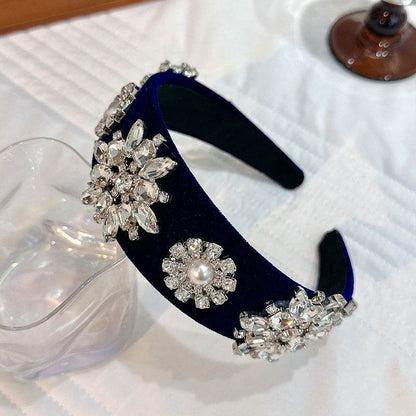 Retro Baroque Pearl Rhinestone Headband - www.Shopthatapp.com