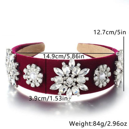 Retro Baroque Pearl Rhinestone Headband - www.Shopthatapp.com
