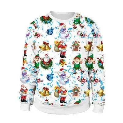 Ugly Christmas Sweater For gift Santa Deer Elf Funny Pullover - www.Shopthatapp.com