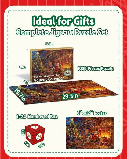 Christmas 24-day Countdown Scene Puzzle - www.Shopthatapp.com