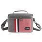 Striped Insulated Lunch Bag – Stylish Portable Tote for Work - www.Shopthatapp.com