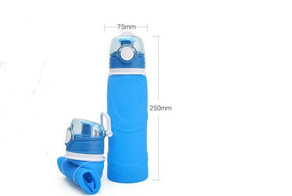 Foldable silicone Travel Hydrating water bottle