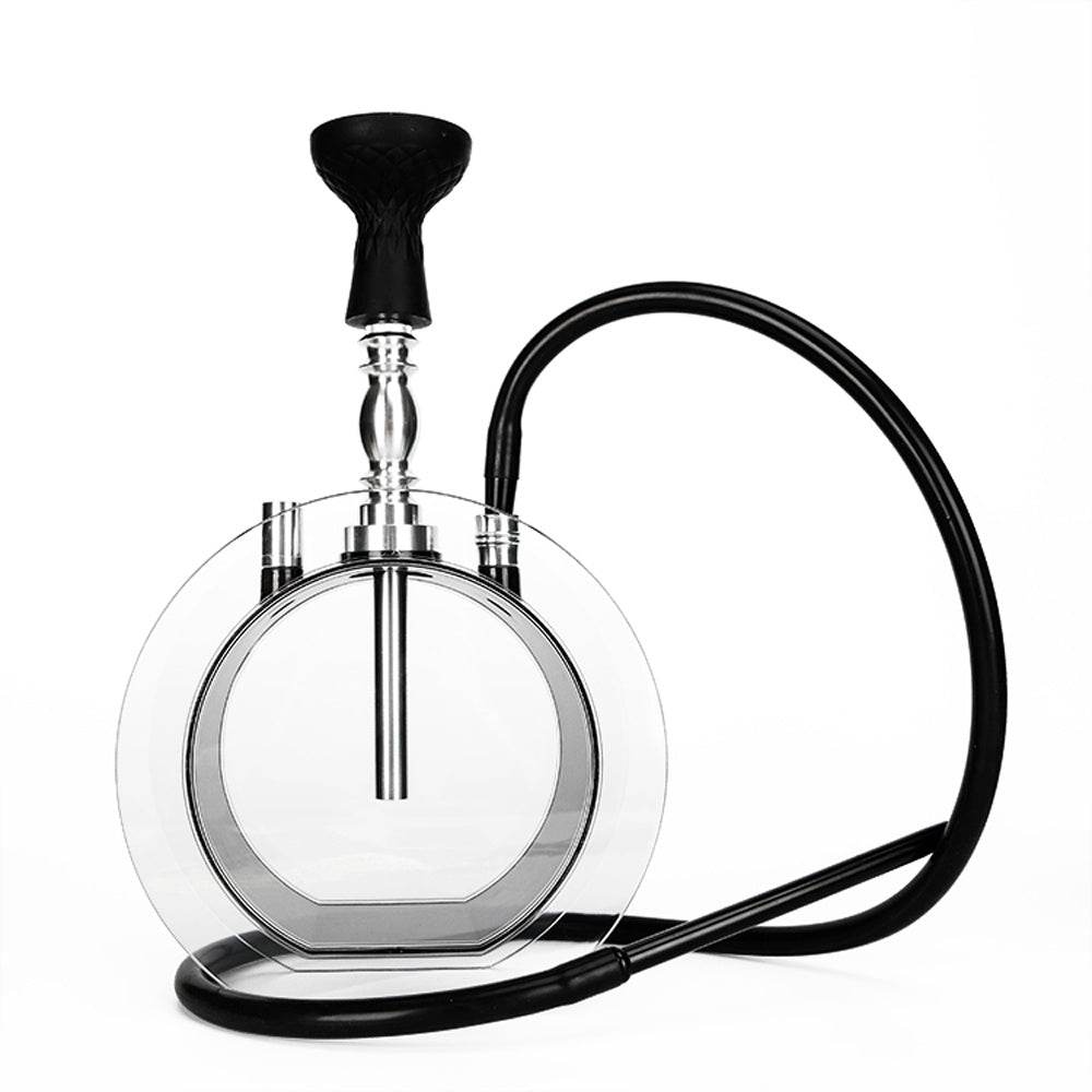 Acrylic round pot hookah set - www.Shopthatapp.com