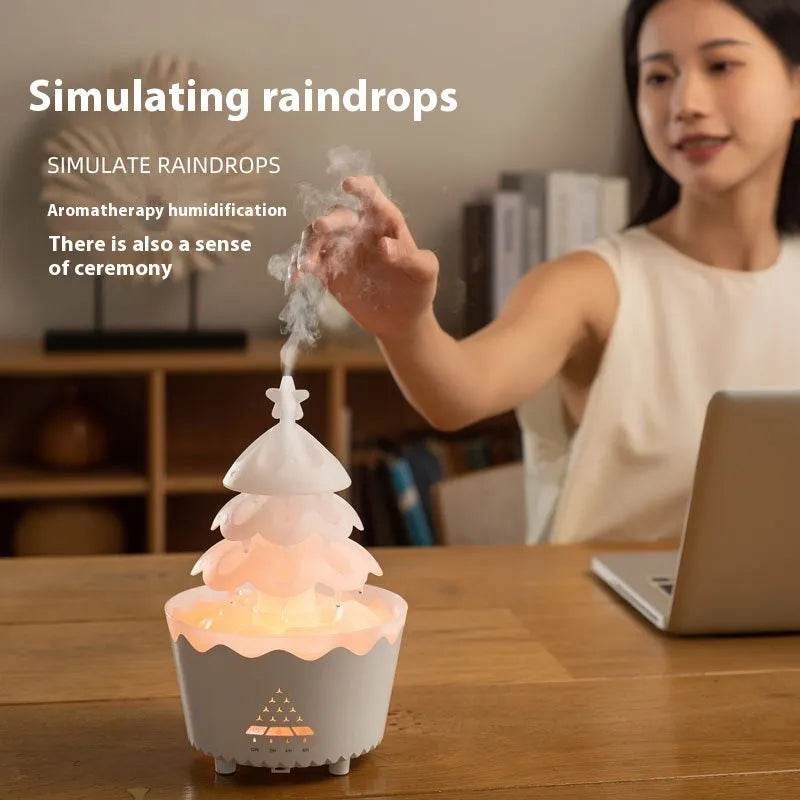 2024 New Design Essential Oil Aroma Diffuser Household Mute Small Remote Control Humidifier Suitable For Home Christmas Gift - www.Shopthatapp.com