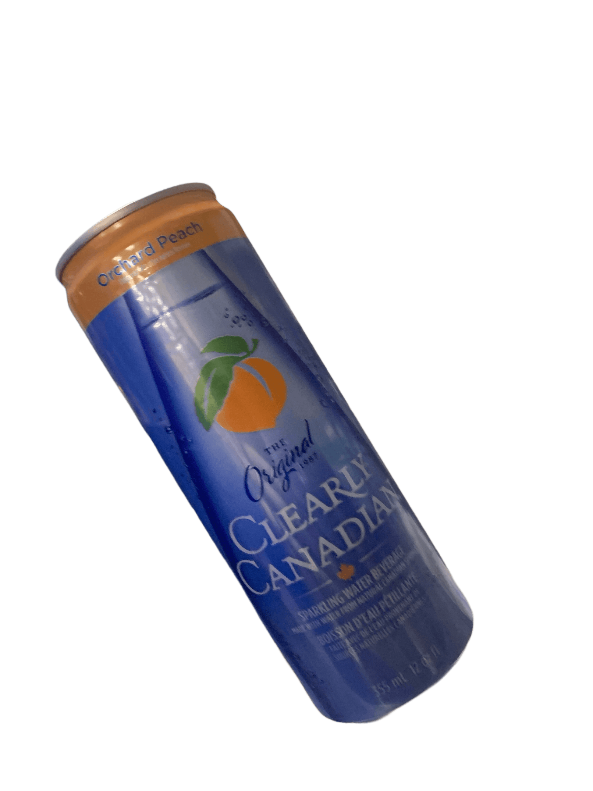 Clearly Canadian Sparkling Orchard Peach Cans 355ML - Canadian Edition - www.Shopthatapp.com