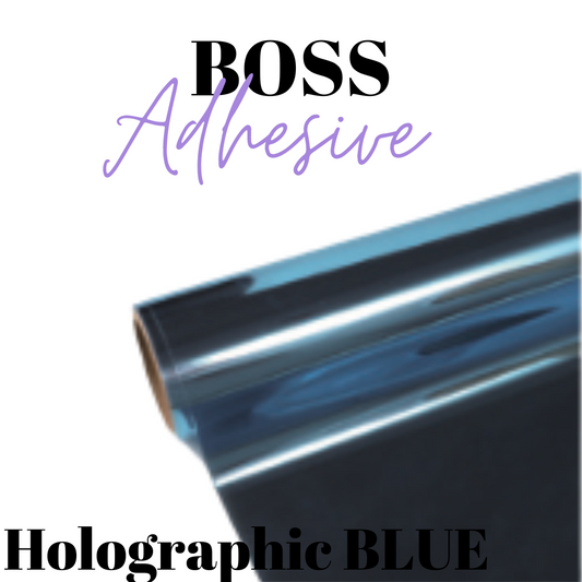 Vinyle adhésif - Boss Adhesive - MIROIR BLEU CLAIR