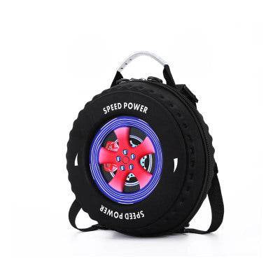 Kid's Small Schoolbag Personalized Creative 3D Cartoon Tire Kindergarten Backpack - www.Shopthatapp.com