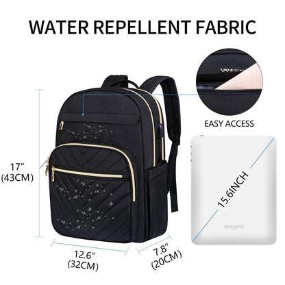 Plain Large Capacity College and High School Backpack - www.Shopthatapp.com