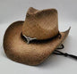 Summer Outdoor Ethnic Style Felt and Straw Cowboy Hat - www.Shopthatapp.com