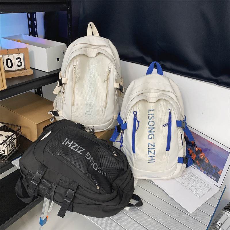 Simple Large Capacity Waterproof High School Backpack for Teens - www.Shopthatapp.com