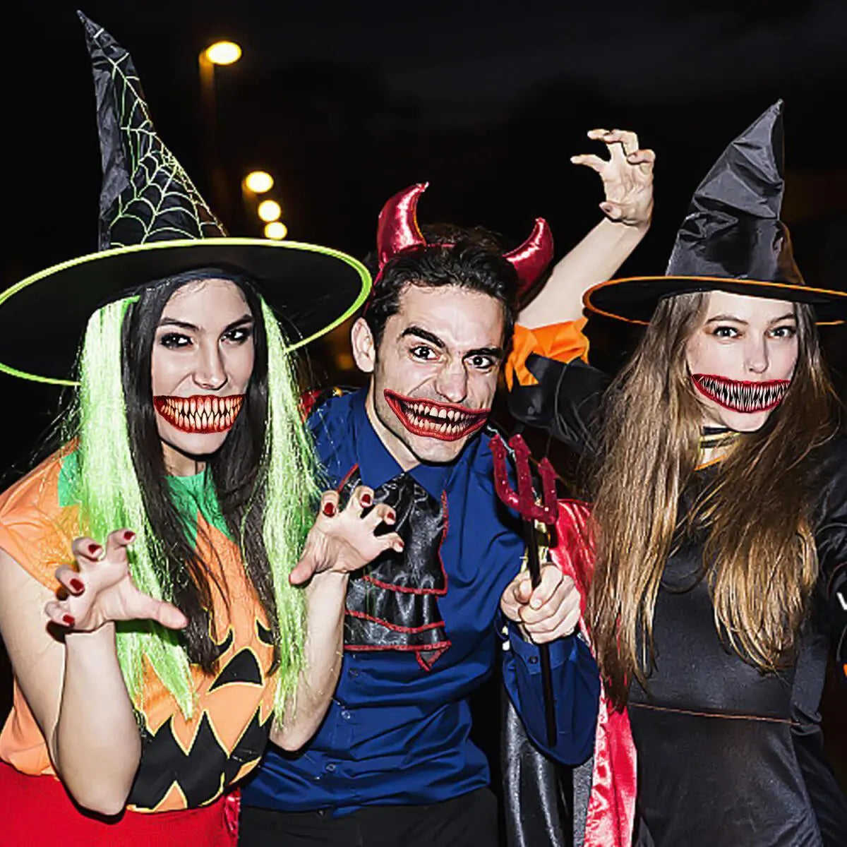 18 Pieces Of Scary And Realistic Design Halloween Temporary Tattoo Stickers - www.Shopthatapp.com #