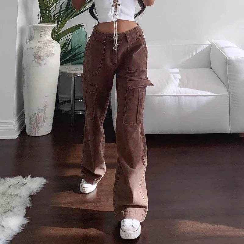 Women Streetwear Fashion Oversize Trouser Cargo Harajuku Sweatpants Iamhotty - www.Shopthatapp.com