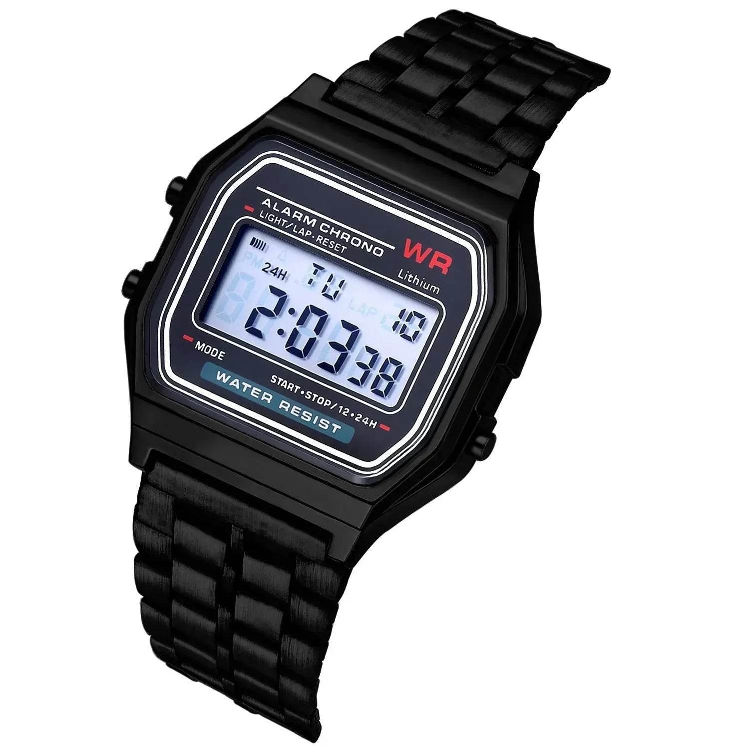 WR F91W Stainless Steel chain Electronic Watch - www.Shopthatapp.com