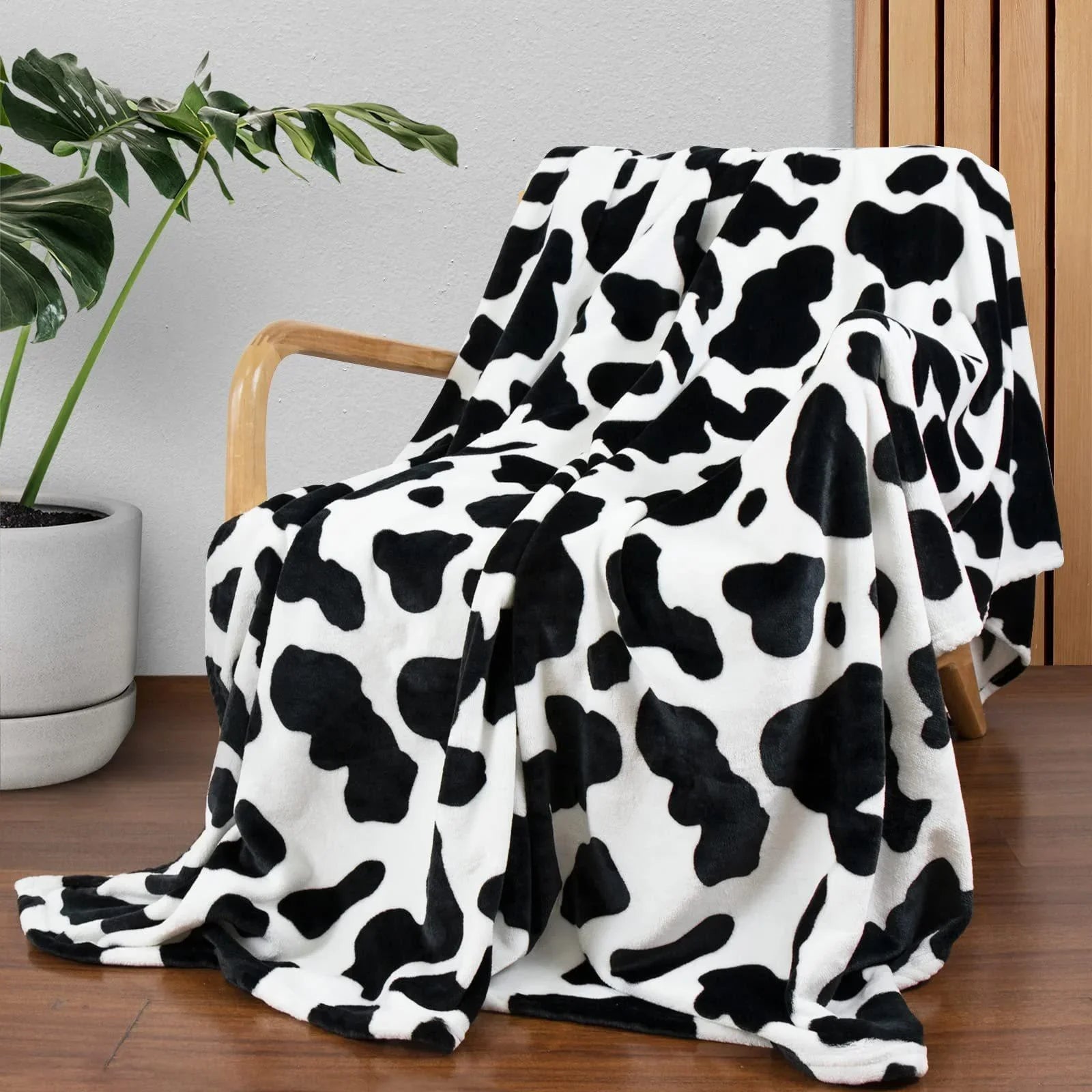 Cow Print Blanket Flannel Blanket - www.Shopthatapp.com