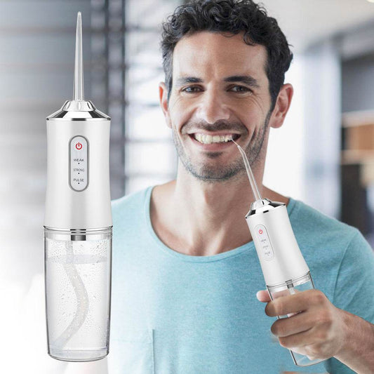 Cordless Dental Electric Flosser High Speed water Spray Oral Irrigator - www.Shopthatapp.com