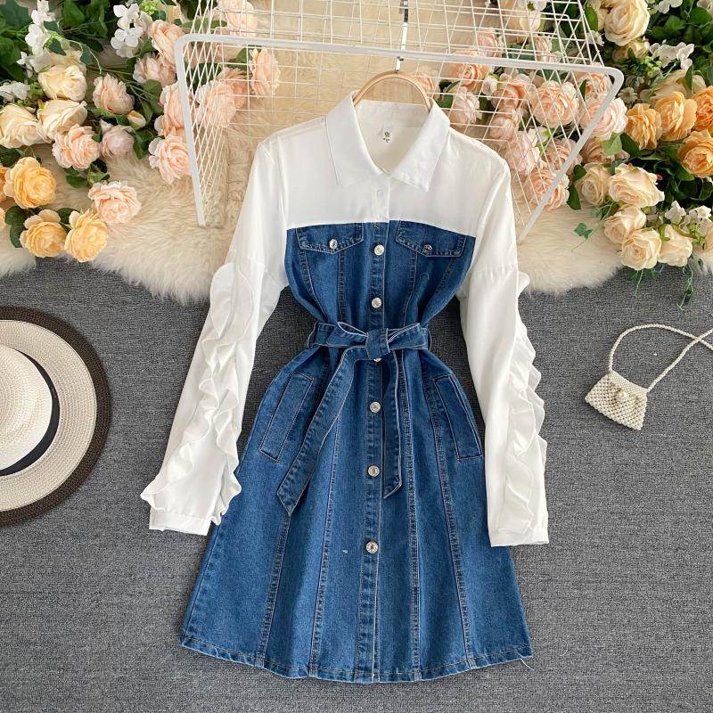 New Fashion Retro denim dress - www.Shopthatapp.com