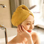 Women's Microfiber Hair Dryer Cap Absorbent Hair Towel.