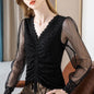 Summer Women Temperament  Work Office lace blouse top - www.Shopthatapp.com
