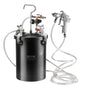 Spray Paint Pressure Pot Tank 15L 3.75gal Spray Gun Hoses Pressure Gauge - www.Shopthatapp.com