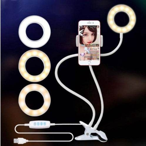 Live Streaming Light - LED Selfie Ring Light for Live Adjustable Makeup Light-8cm Stand - www.Shopthatapp.com