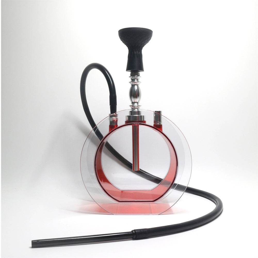 Acrylic round pot hookah set - www.Shopthatapp.com